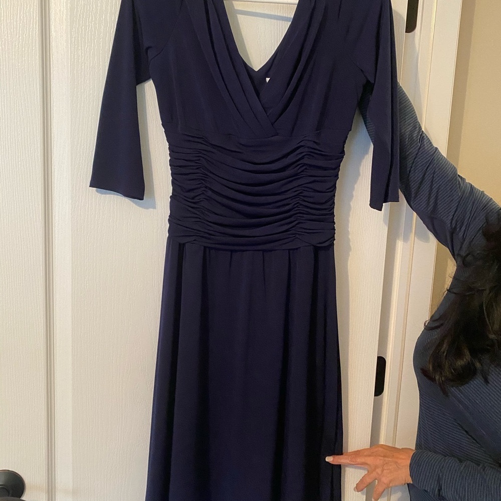 Navy blue cocktail dress